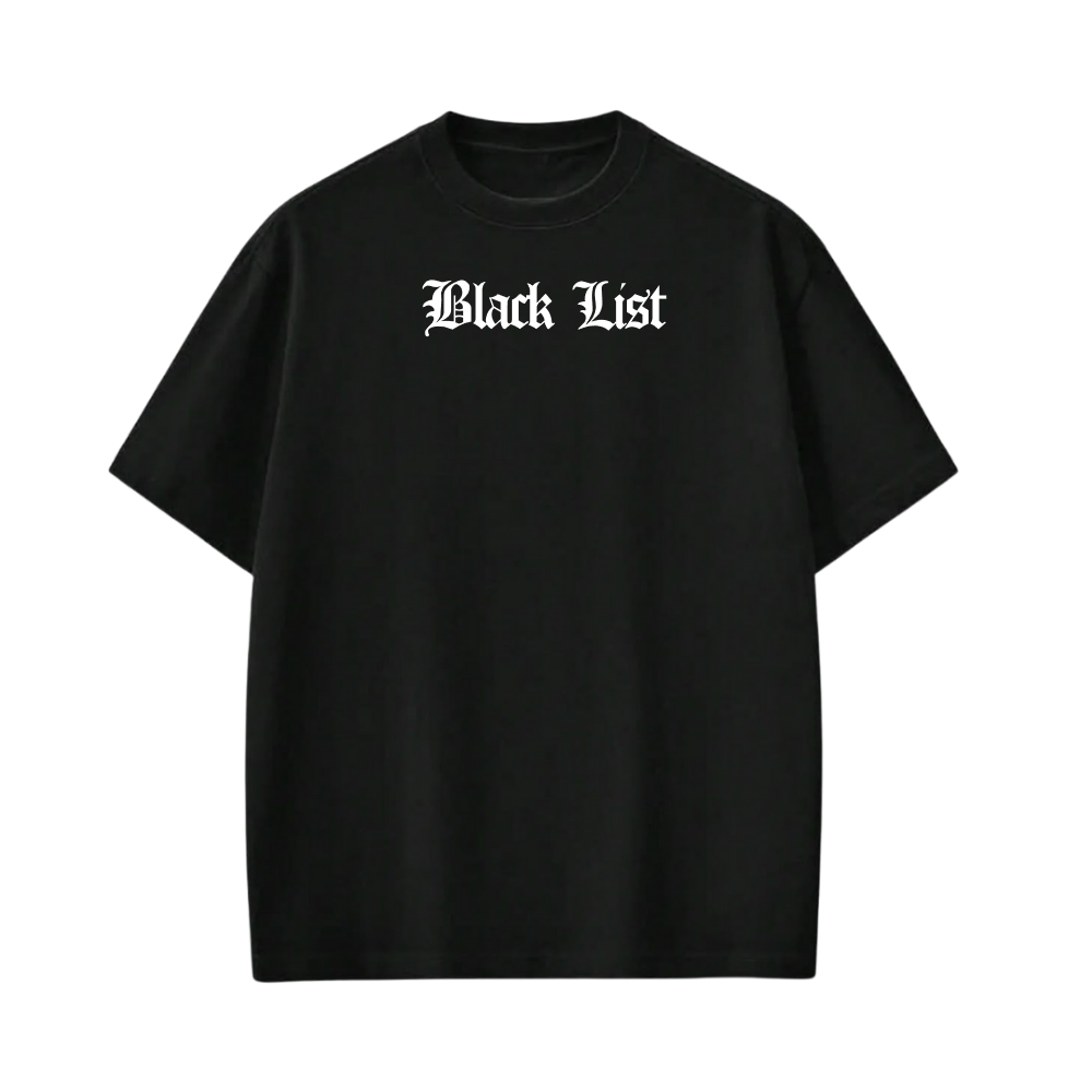 Blacklist Crosses Red Black T-shirt