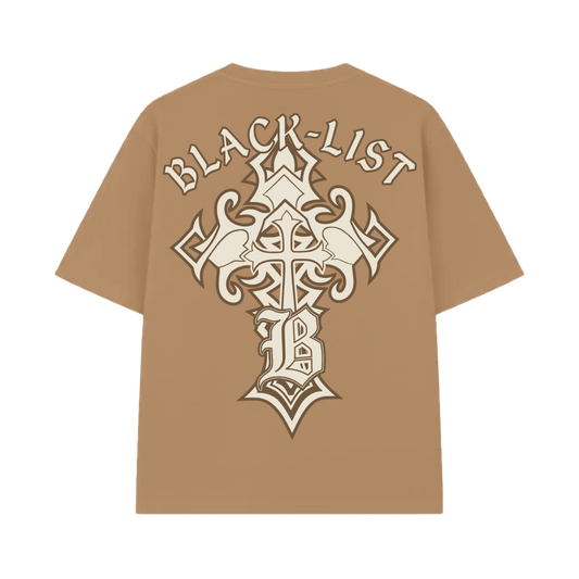 Blacklist Crosses Sand Oversized T-Shirt