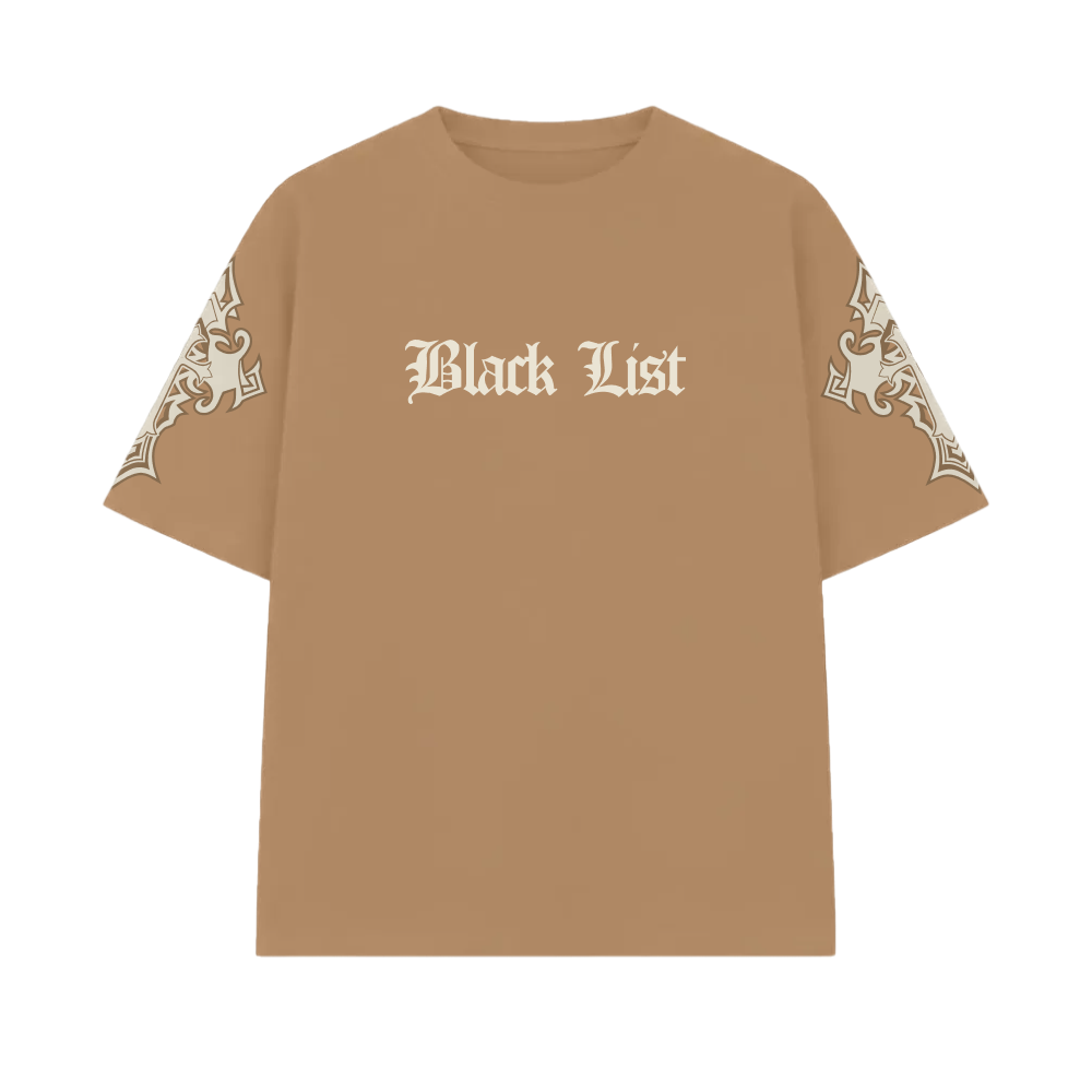 Blacklist Crosses Sand Oversized T-Shirt