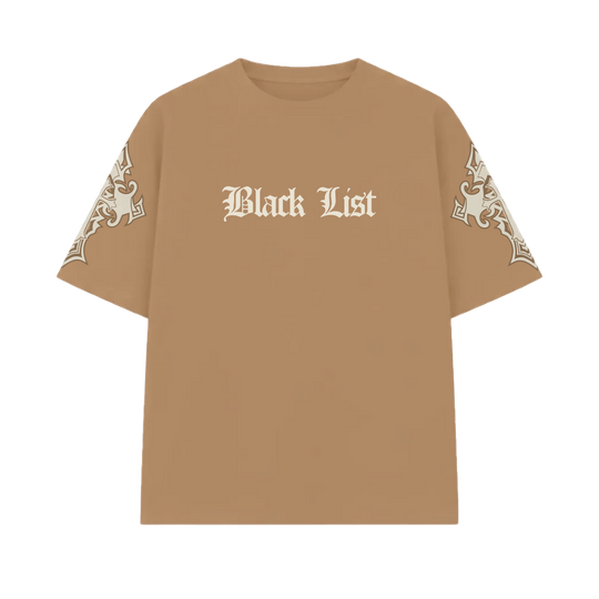 Blacklist Crosses Sand Oversized T-Shirt