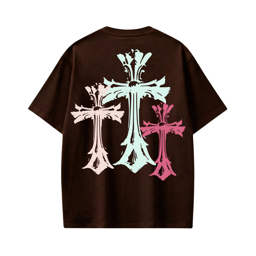 Blacklist Crosses brown T-shirt