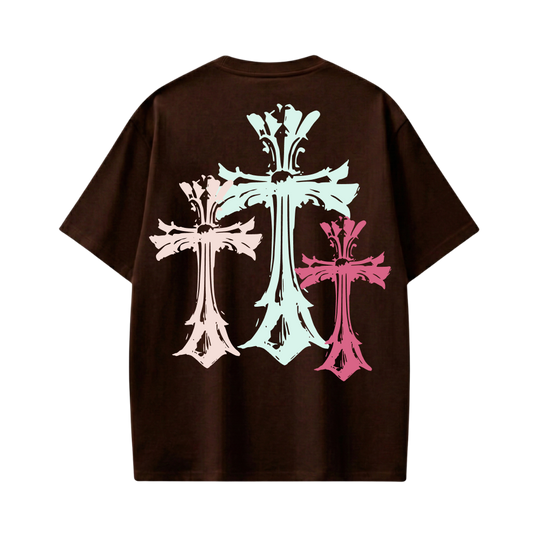 Blacklist Crosses Brown T-Shirt