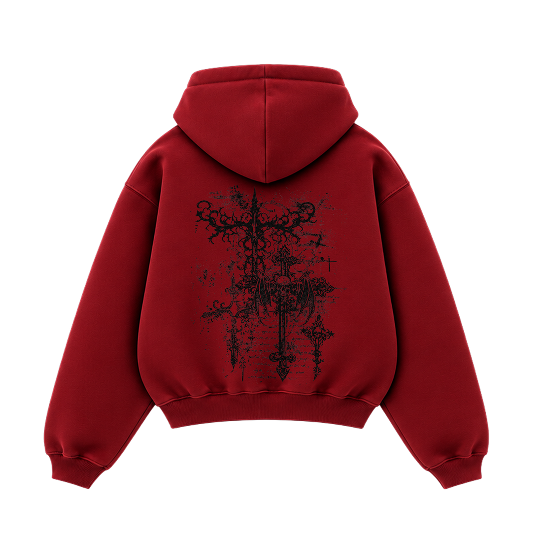 Blacklist Death Bloom Hoodie Red