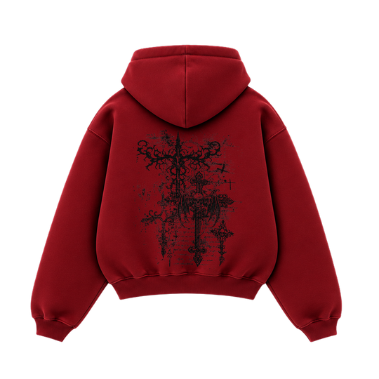 Blacklist Death Bloom Hoodie Red