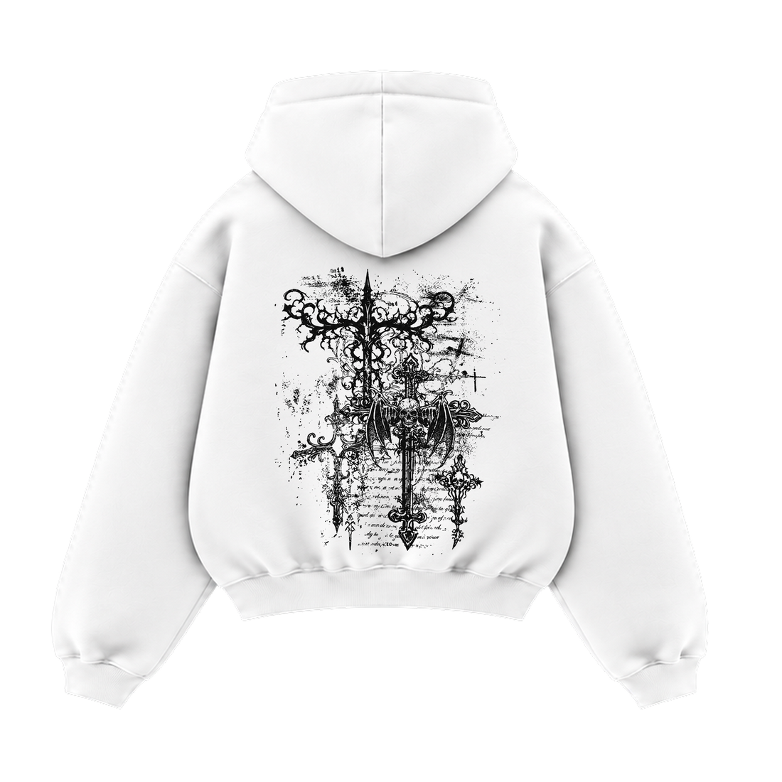 Blacklist Death Bloom Hoodie White