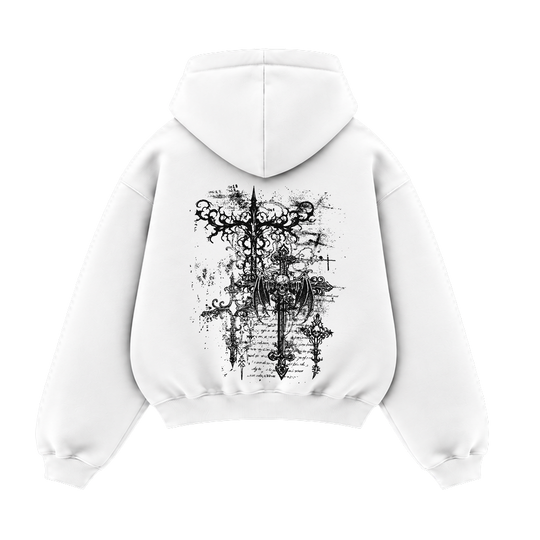 Blacklist Death Bloom Hoodie White