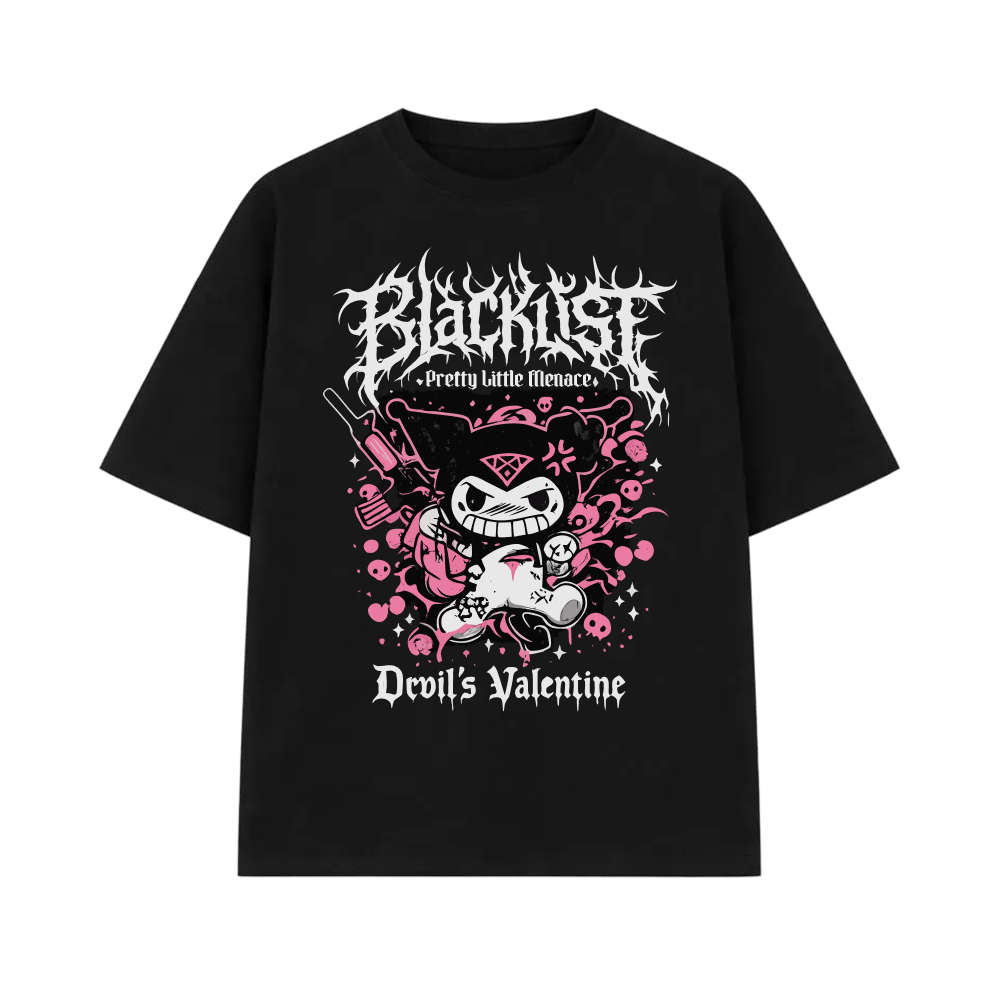 Blacklist Devil’s Valentine Tee – Black