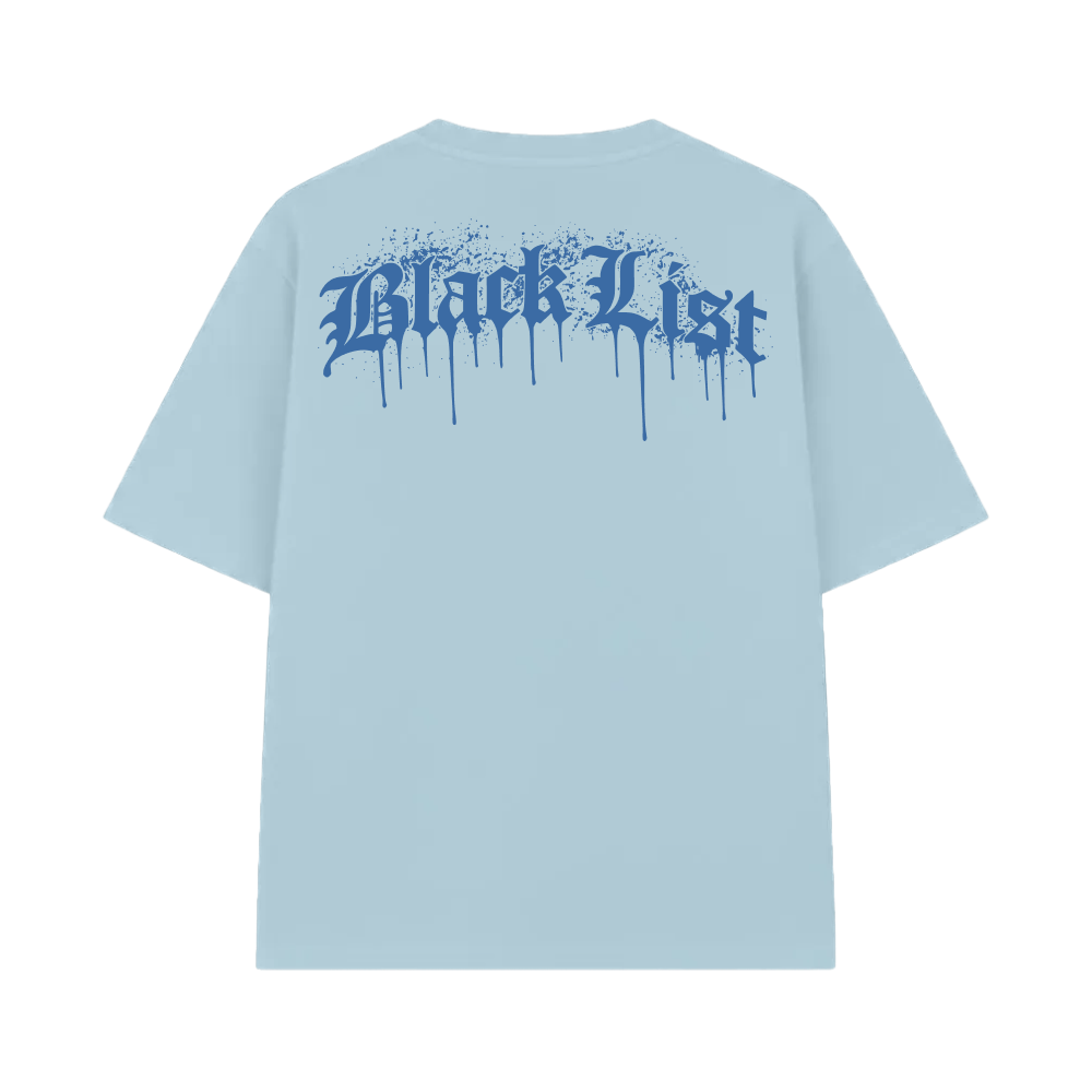 Blacklist Drip Azure Oversized T-shirt