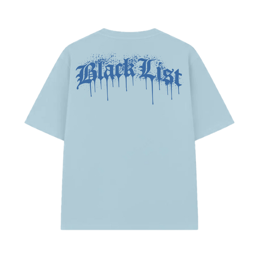 Blacklist Drip Azure Oversized T-shirt