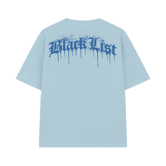 Blacklist Drip Azure Oversized T-Shirt