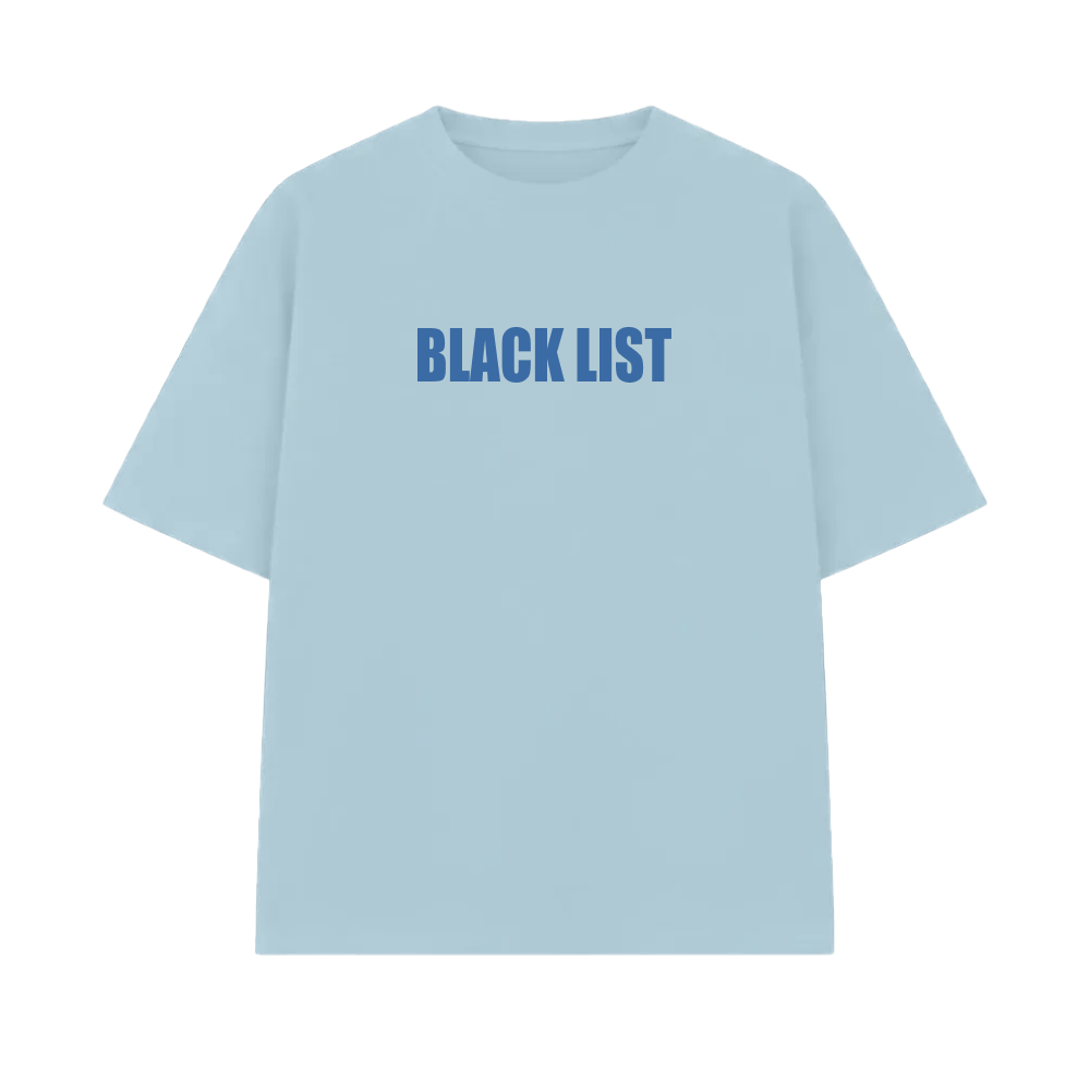 Blacklist Drip Azure Oversized T-shirt