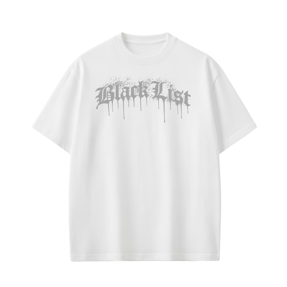 Blacklist Drip White 2.0 Black T-shirt