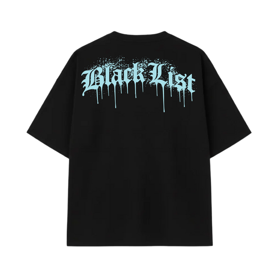 Blacklist Drip Ice Blue Oversized T-Shirt