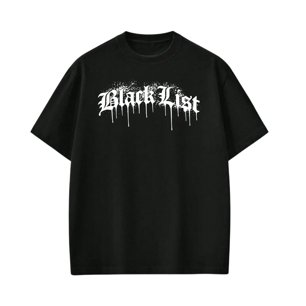 Blacklist Drip White 2.0 Black T-shirt