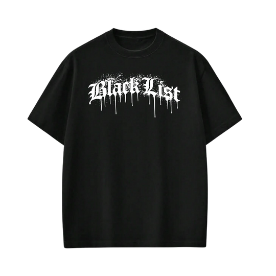 Blacklist Drip White 2.0 Black T-Shirt