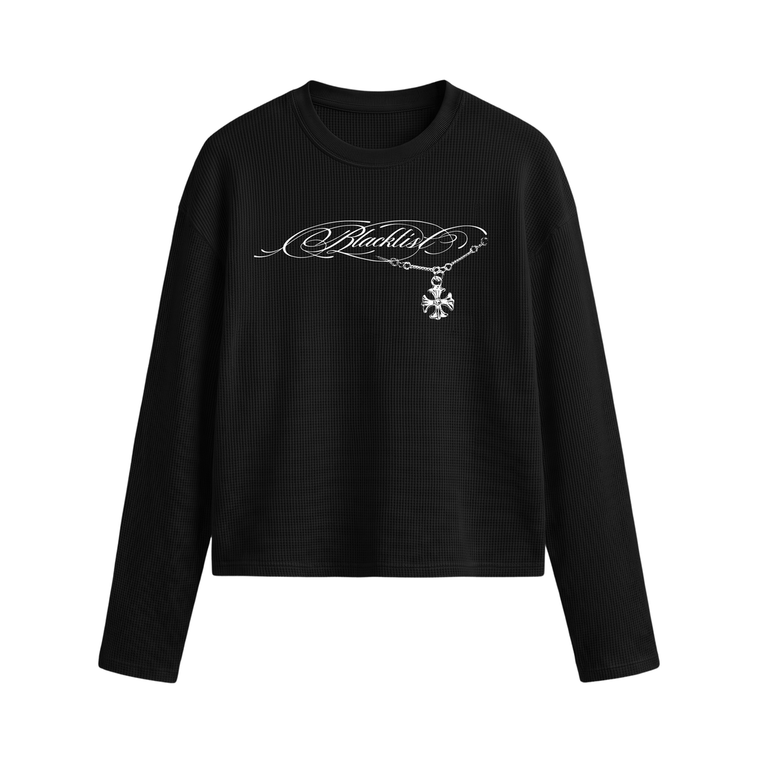 Blacklist Essence Waffle T-shirt Black