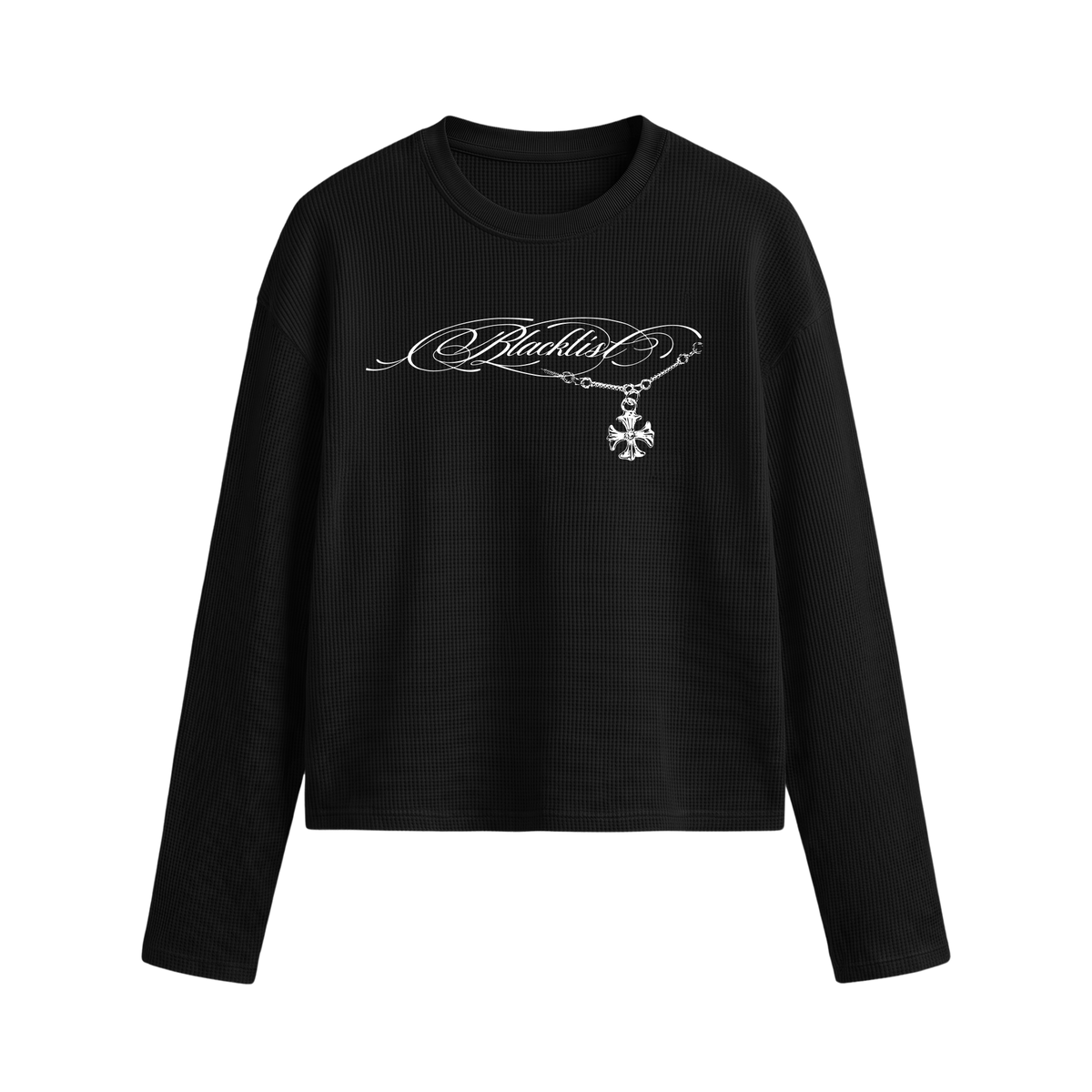 Blacklist Essence Waffle T-shirt Black