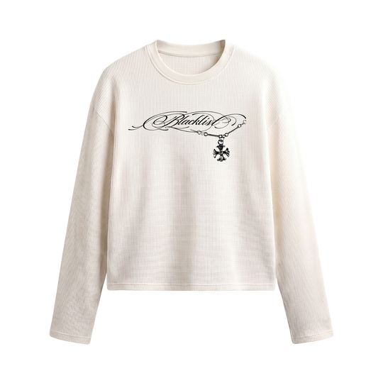 Blacklist Essence Waffle T-Shirt Off White