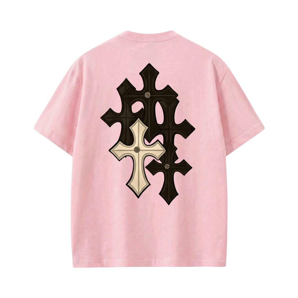 Blacklist Essential Cross Pink T-shirt