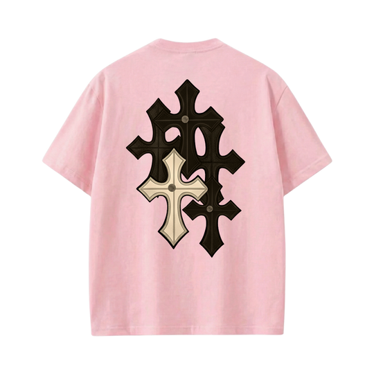 Blacklist Essential Cross Pink T-Shirt