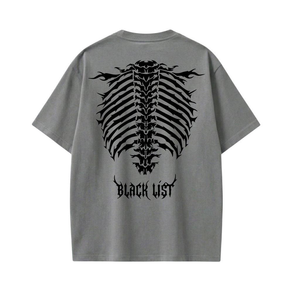 Blacklist Essential Skeleton Gray T-shirt