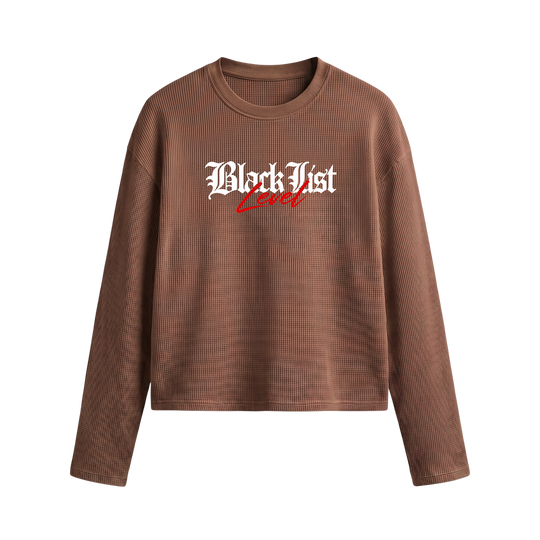 Blacklist Faded Love Waffle T-shirt Brown