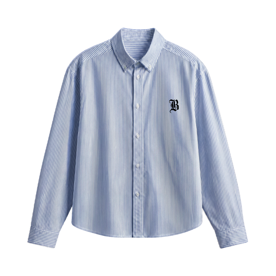 Blacklist Gothic Blossom Blue Stripe Shirt