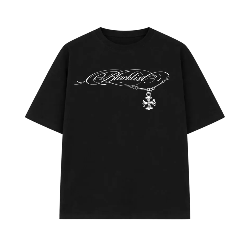 Blacklist Holy Assembly Print Tee – Black