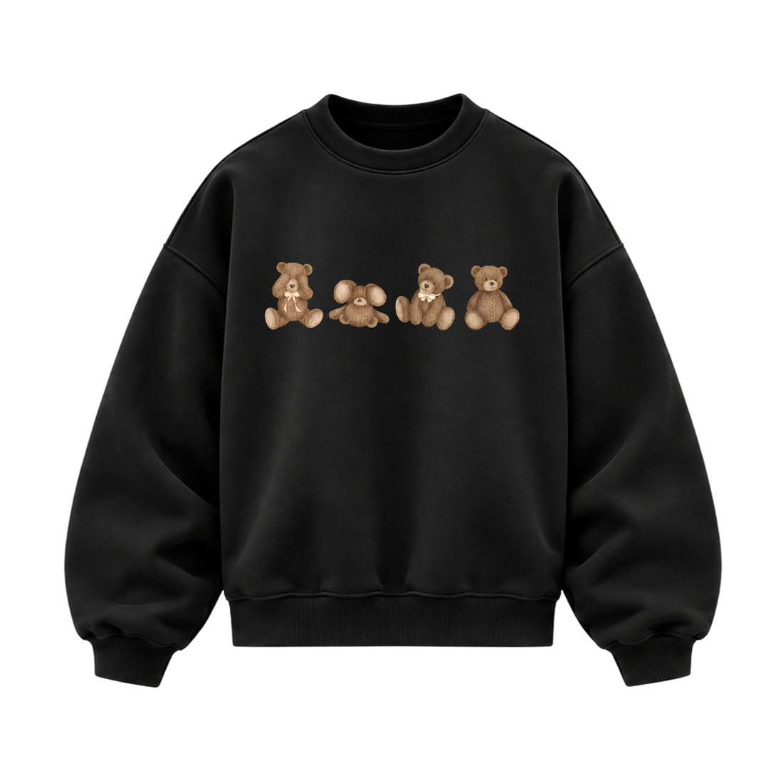 Blacklist Honey Bear Sweatshirt Black