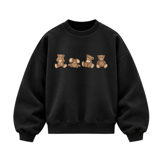 Blacklist Honey Bear Sweatshirt Black