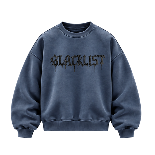 Blacklist Legacy Crewneck Sweatshirt Stone Wash