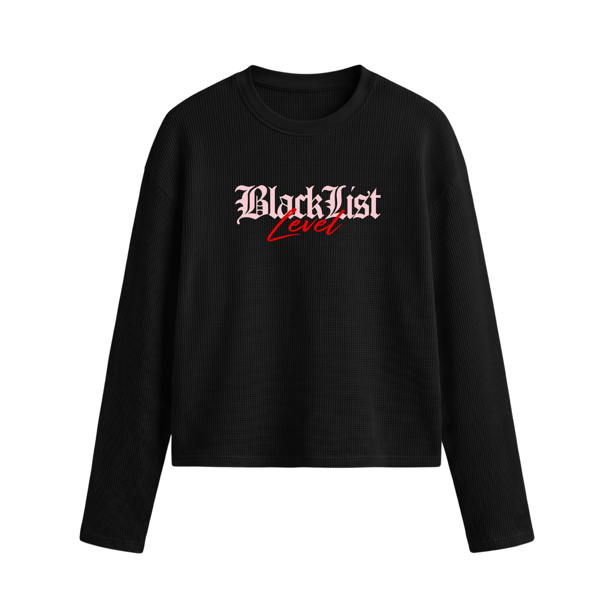 Blacklist Level up Waffle T-shirt Black