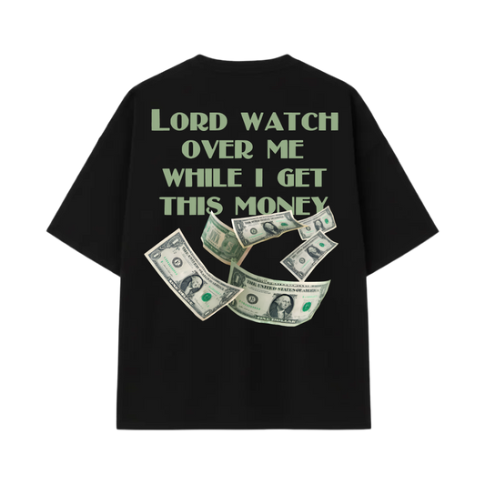 Blacklist Lord Watch Over Me Oversized T-Shirt Black