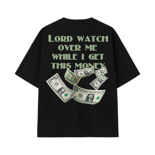 Blacklist Lord Watch Over Me Oversized T-Shirt Black