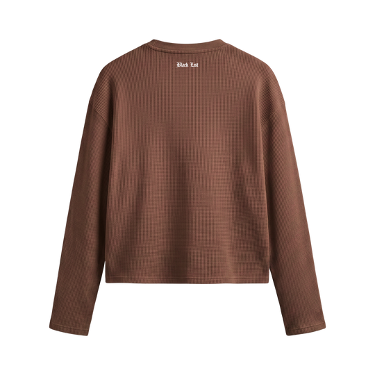Blacklist Love Language Waffle T-shirt Brown