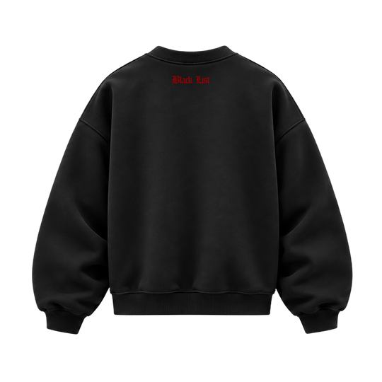 Blacklist Love Riot Crew Sweatshirt Black