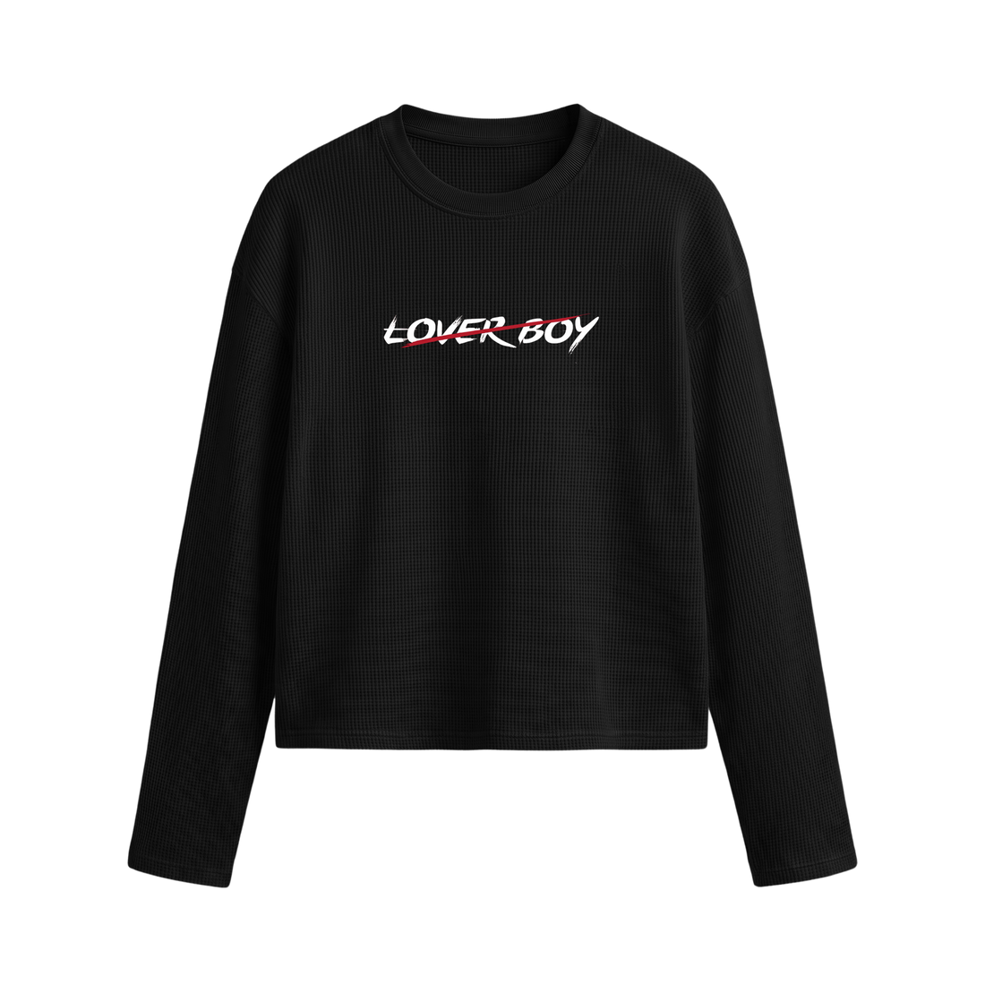 Blacklist Lover Boy Waffle T-shirt Black