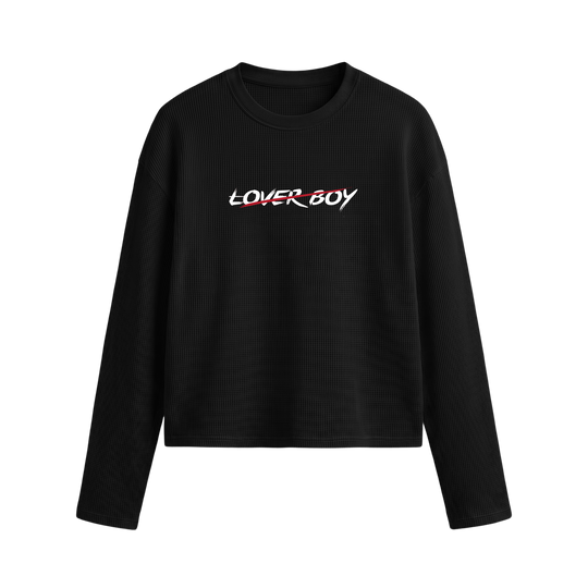 Blacklist Lover Boy Waffle T-shirt Black