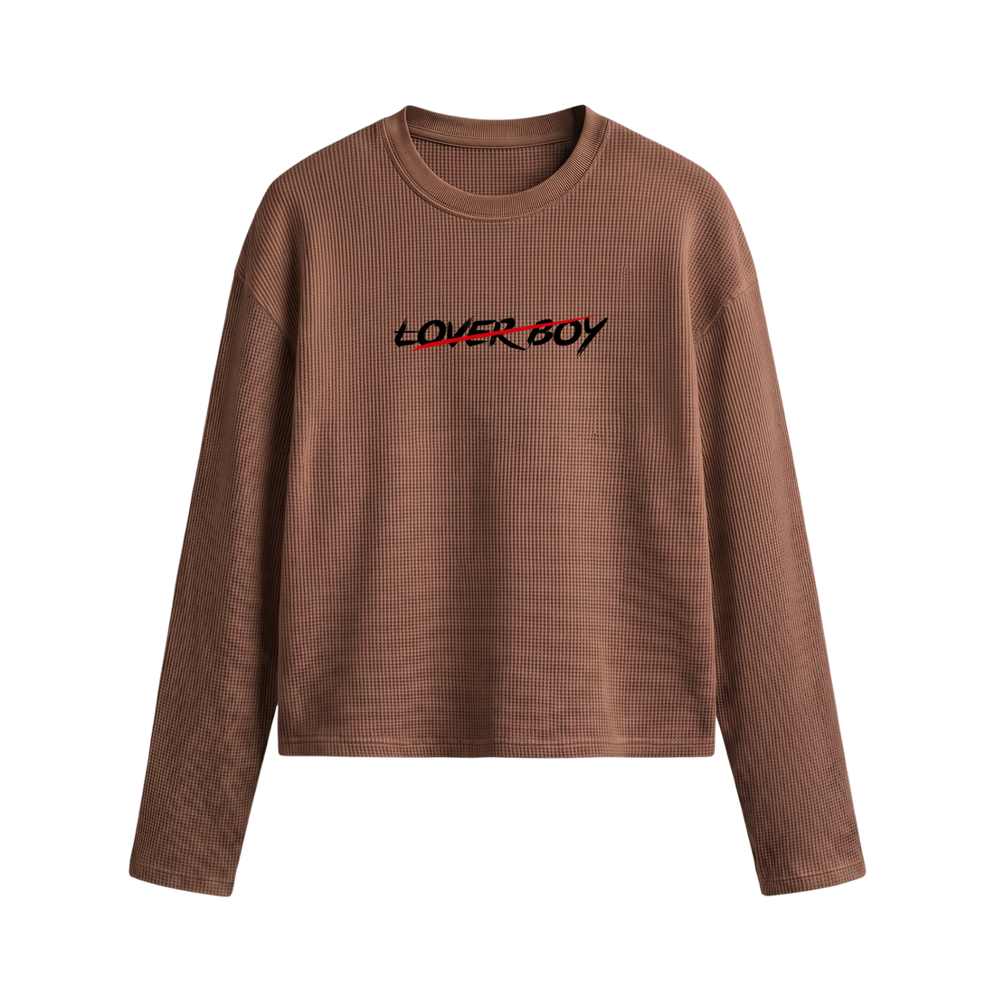 Blacklist Lover Boy  Waffle T-shirt Brown