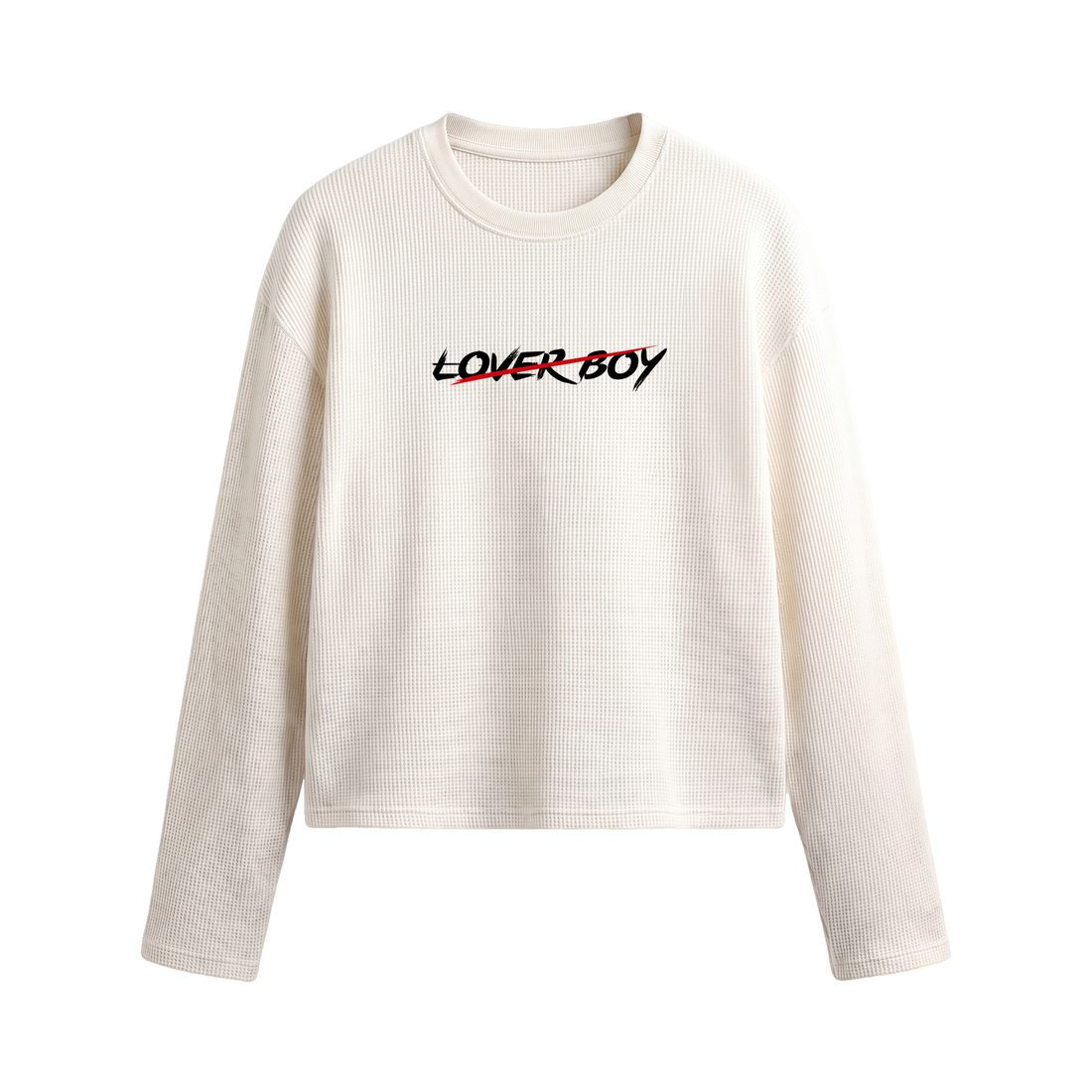 Blacklist Lover Boy  Waffle T-shirt Off White