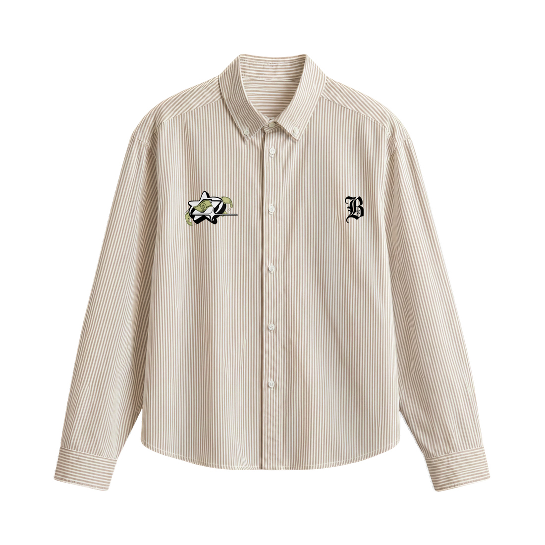 Blacklist No Flex Beige Stripe Shirt