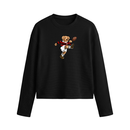 Blacklist Noir Bear Waffle T-shirt Black
