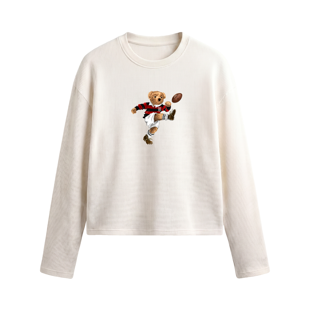 Blacklist Noir Bear Waffle T-shirt Off White