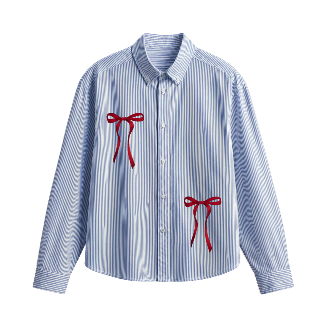 Blacklist Party Graphic Blue Stripe Shirt