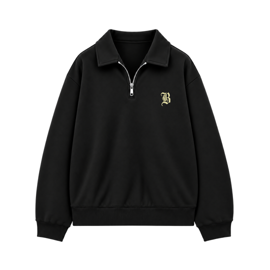 Blacklist Phantom Society Quarter Zip Sweatshirt Black