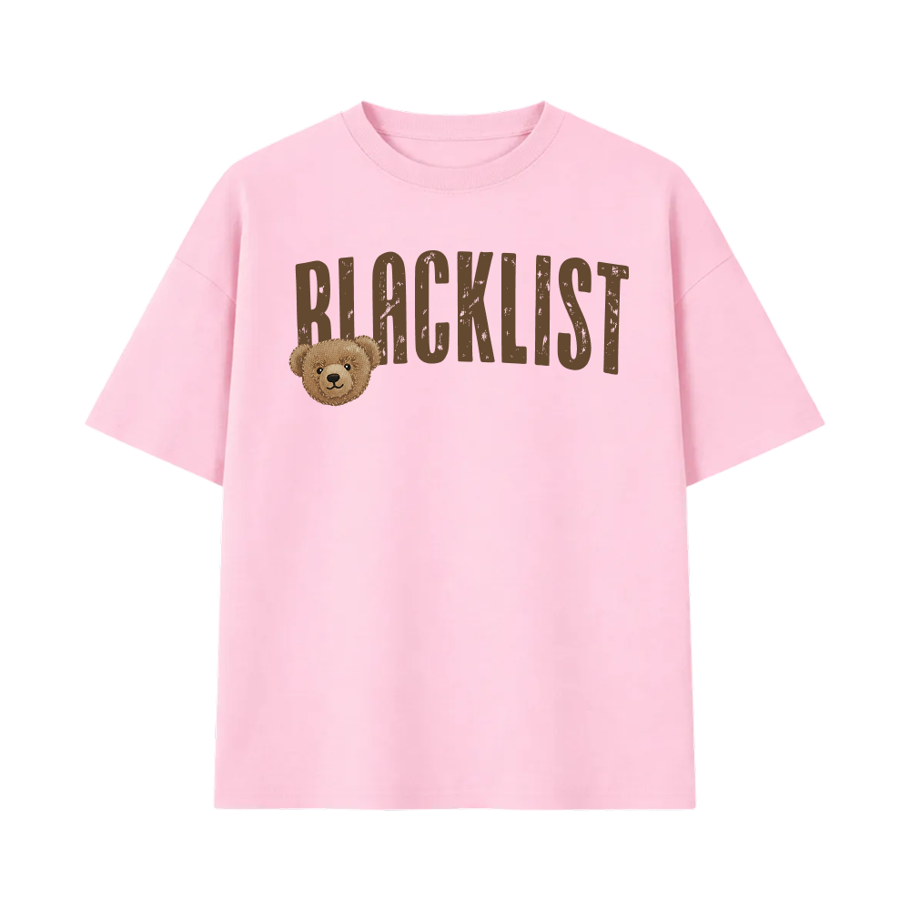 Blacklist Pink Bear Oversized T-Shirt
