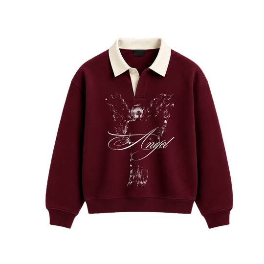 Blacklist Polo Stone Atelier Sweatshirt Maroon