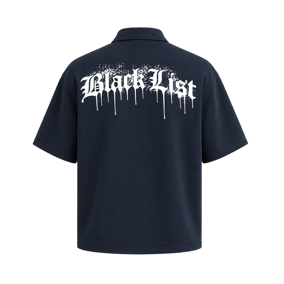 Blacklist Prestige Club Zipper Shirt  Dark Blue