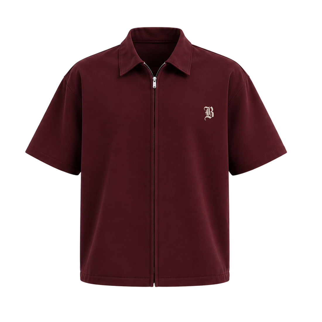 Blacklist Prestige Club Zipper Shirt Maroon
