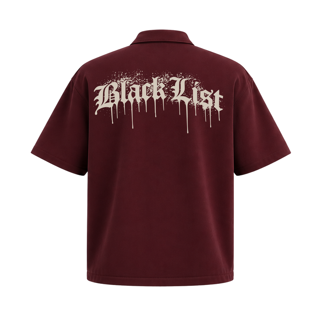 Blacklist Prestige Club Zipper Shirt Maroon